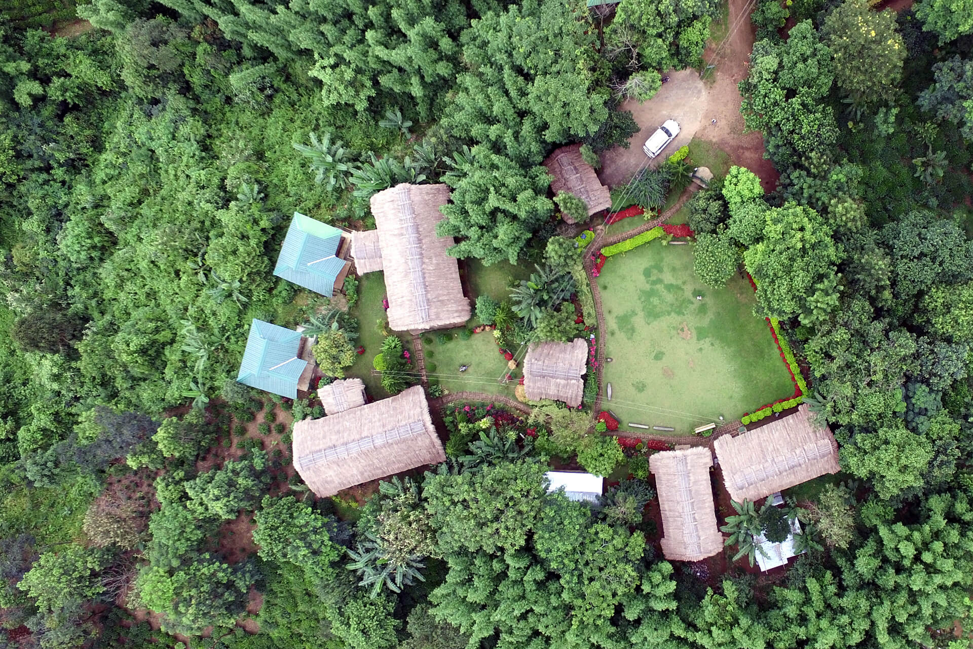 Overhead view of Chandigre Resort