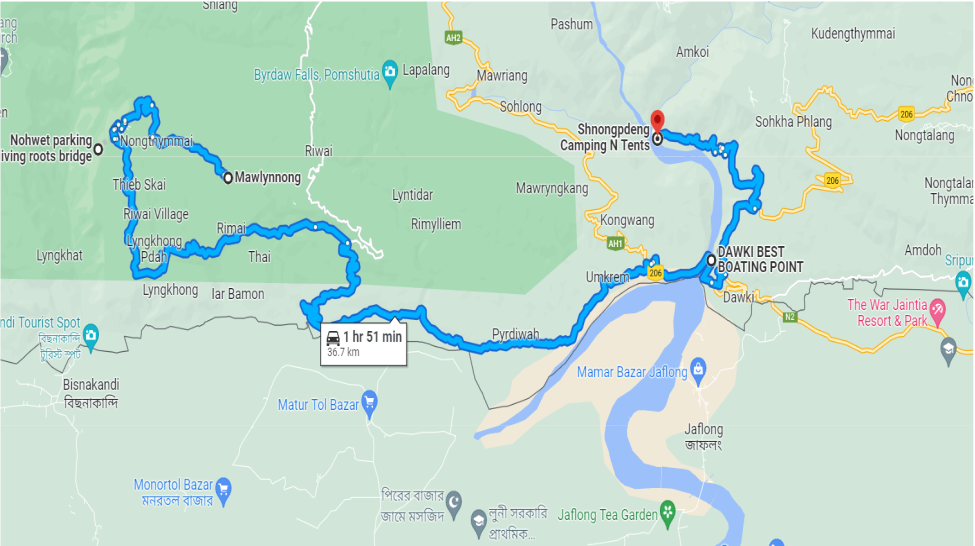 3 Day Itineraries : Option B – Meghalaya Tourism