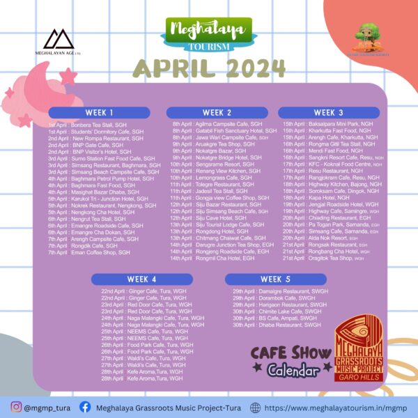 ATS APRIL CAFE CALENDAR