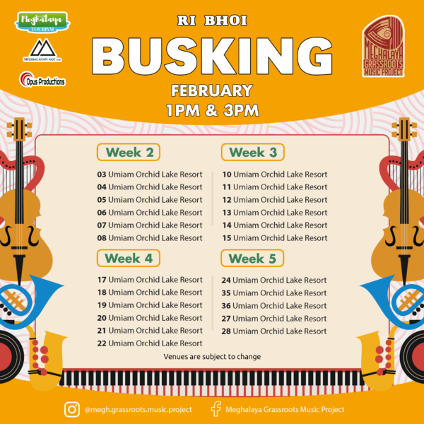 Feb 2025 Busking Calendar Ri Bhoi