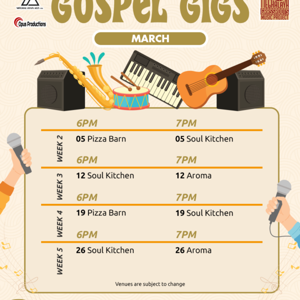 March 2025 Gospel Cafe Calendar Shillong