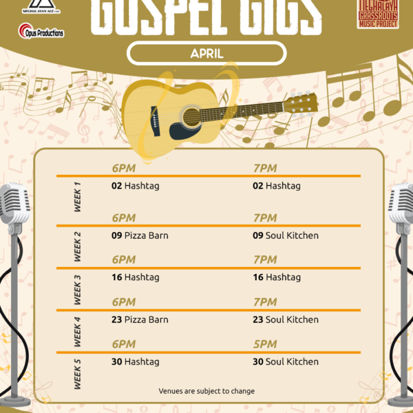 April 2025 Gospel Cafe Calendar Shillong